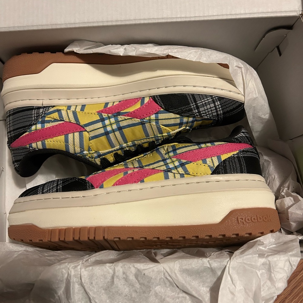 Clueless x Reebok 30th anniversary plaid Campio platform sneakers